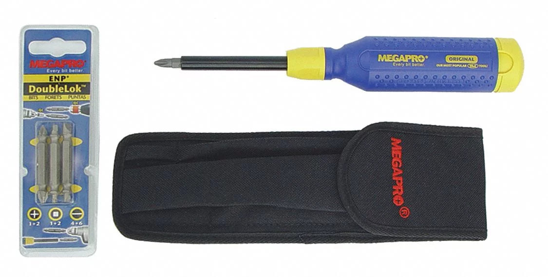 Megapro Multi-Bit Sizecrewdriver, NumBits 6 6KIT4-B