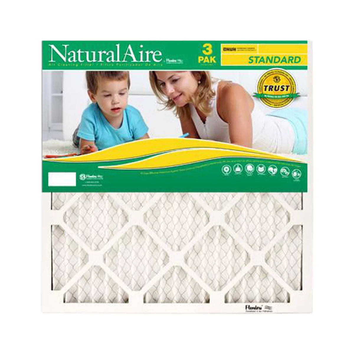 BestAir B1-1620-8-3VP4 16x20 x 1 In. Sizetandard Pleated Air Filter, MERV 8, 90 Days, 3-Pk. - Quantity 4