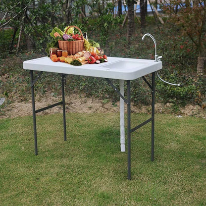 Modern Home Portable Folding Outdoor Fish Fillet Table for Cleaning/Cutting