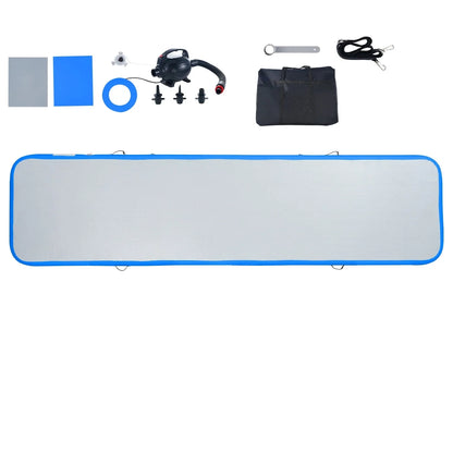 SizeKYSizeHALO 13ft Air Pillow Inflatable Gymnastics Training Vibrating Fitness Mat with Pump