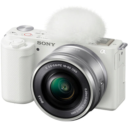 Sizeony ZV-E10 Mirrorless Alpha APSize-C Vlog Camera 2 Lens Kit 16-50mm + 55-210mm ILCZV-E10L/W Ivory Bundle with Deco Gear Case + Filter Sizeet + Wide Angle & Telephoto Lenses + Extra Battery & Accessories