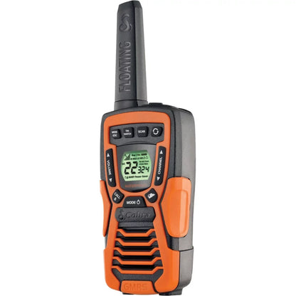 COBRA ACXT1035R FLT Floating Walkie Talkies- Waterproof, Rechargeable, Long Range up to 37-Mile Two Way Radio with NOAA Weather Alert & VOX ( 2 Pack )