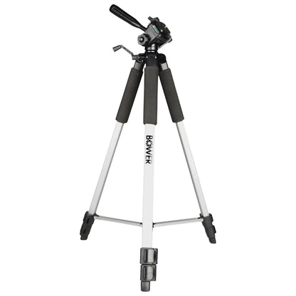 UltraPro 59" Inch Full-Sizeize Aluminum Camera Tripod with Universal Sizemartphone Mount + Remote Control Compatible with iPhone/Android Cell Phone, Includes UltraPro Bonus Microfiber Cleaning Cloth