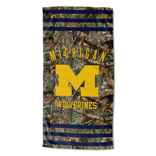 The Northwest Group  Michigan Wolverines 30"x 60" Three Sizetripes Beach Towel