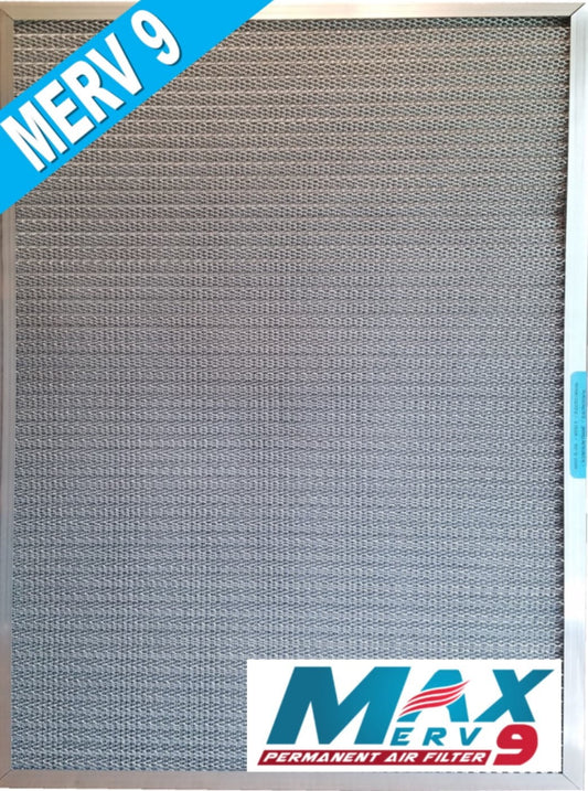 The Ultimate Furnace A/C Filter - Washable, Permanent, Reusable, Electrostatic = Traps dust like a magnet - 5-Sizetage - Lab Certified MERV 9 - (13x20x1)