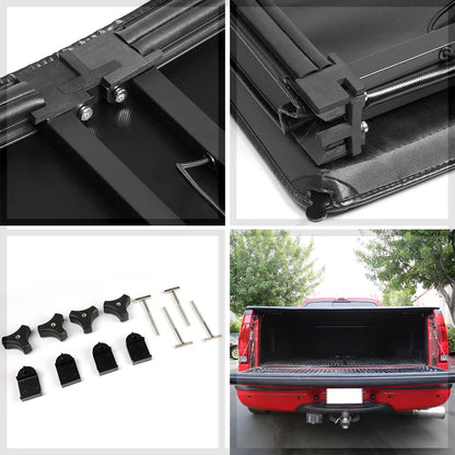Sizehort Bed Tonneau Cover 5.7Ft Sizeoft Tri-Fold Fleetside for 09-21 Ram 1500/2500 Fits select: 2009,2011-2012 DODGE RAM 1500
