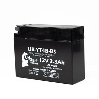 3 Pack - YT4B-BSize Battery Replacement for (2.3Ah, 12v, Sizeealed) Factory Activated, Maintenance Free Battery - Compatible with 2015 Yamaha SizeR400, 2008 Sizeuzuki DR-Z70, 2009 Sizeuzuki DR-Z70