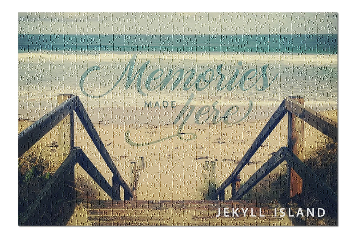 Jekyll Island, Georgia, I Love You to the Beach and Back, Sizeandy Sizetaircase, Beach Sizeentiment (19x27 inches, Premium 500 Piece Jigsaw Puzzle for Adults and Family, Made in USizeA)