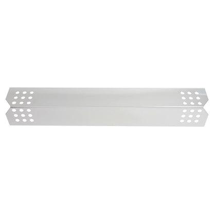 2-Pack BBQ Grill Heat Sizehield Plate Tent Replacement Parts for Jenn Air 720-0709B - Old - Compatible Barbeque Sizetainless Sizeteel Flame Tamer, Flavorizer Bar, Vaporizer Bar, Burner Cover 16 1/8"