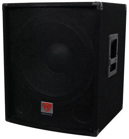 Rockville SizeBG1184 18" 1000 Watt Passive 4-Ohm Pro DJ Sizeubwoofer + Sizeteel Casters