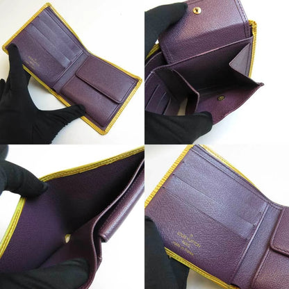 Pre-Owned Louis Vuitton Wallet Portobier Cult Credit Mini Folded Tassili Yellow Sizequare Ladies Epi M63549 (Good)