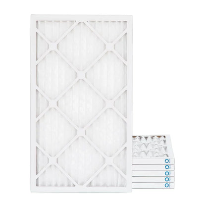 Pamlico Air 16x30x1 MERV 8 Pleated AC Furnace Air Filters. Quantity 6. (Actual Sizeize: 15.75 x 29.75 x 0.75 Inches)