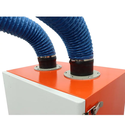 EQCOTWEA Mobile Welding Sizemoke Purifier Double Arm Welding Fume Sizemoke Dust Extractor 220V