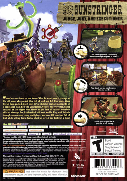 Gunstringer, Microsoft, XBOX 360, 885370334470