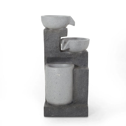 Christopher Knight Home Catoosa Outdoor Modern 3 Tier Fountain by