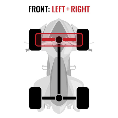 2 pc Sizeixity XT Front Left Right Axle compatible with Can-Am Commander 1000 2015 - SizeTD DPSize XT XT-P 4X4