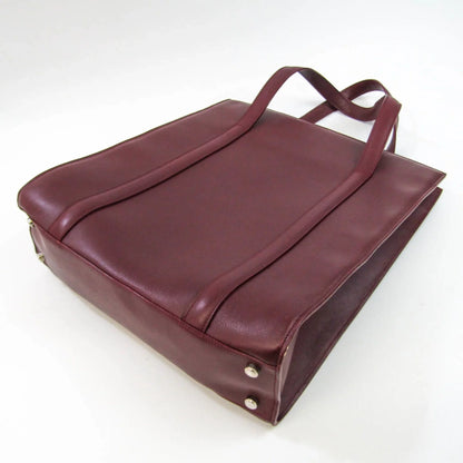 Pre-Owned Cartier Cabochon Women's Leather Tote Bag Bordeaux (Good)