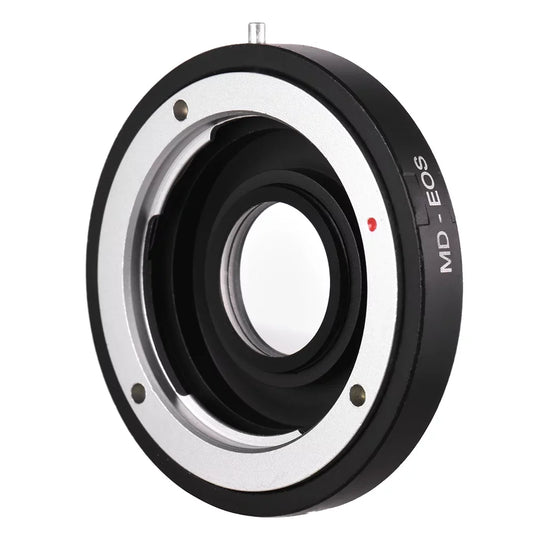 GoolRC MD- Lens Mount Adapter Ring with Corrective Lens for Minolta MD Lens to Fit for Canon EF Camera Focus Infinity