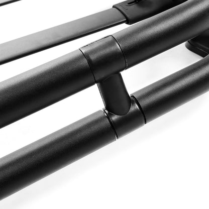 Roof Rack Basket Compatible with 2010-2023 Toyota 4Runner Rooftop Luggage Cargo Carrier Extra Bar Black Powder Coated Aluminum
