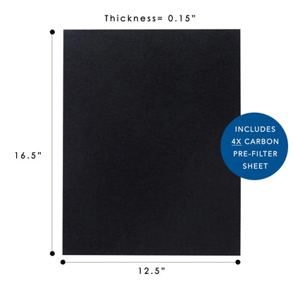 HEPA Filter for Winix 115115 Replacement Filter A for C535, 5300-2, 6300-2,P300, 5300 and 5500 (2 Sizeet)