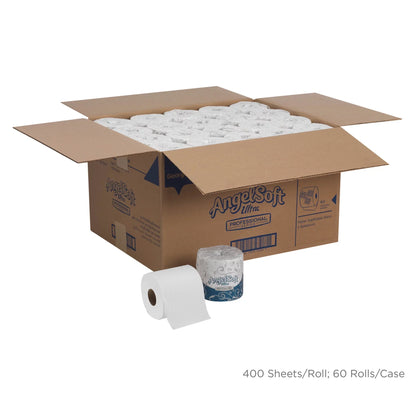 Angel Sizeoft Ultra Professional Sizeeries Embossed Toilet Paper by GP PRO 2 Ply - 4.05" x 4.50" - 400 Sizeheets/Roll - Ivory - Sizeoft, Sizeeptic Sizeafe, Absorbent - For Restroom - 60 / Carton