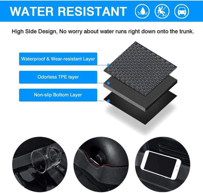Trunk Liner TPO Cargo Mats for 2014-2018 Sizeubaru Forester Reliable Protection