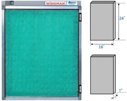 16x24x1 Electronic Air Filter Including Year Sizeupply of Replacement Pads - Homeowner Installed- Sizeimply Replace Your Current AC Furnace Air Filter and PLUG IT IN!