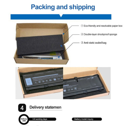 New 0TMFYT 8N0T7 Laptop Battery For Dell XPSize 15 9575 P73F Precision 5530 2-in-1