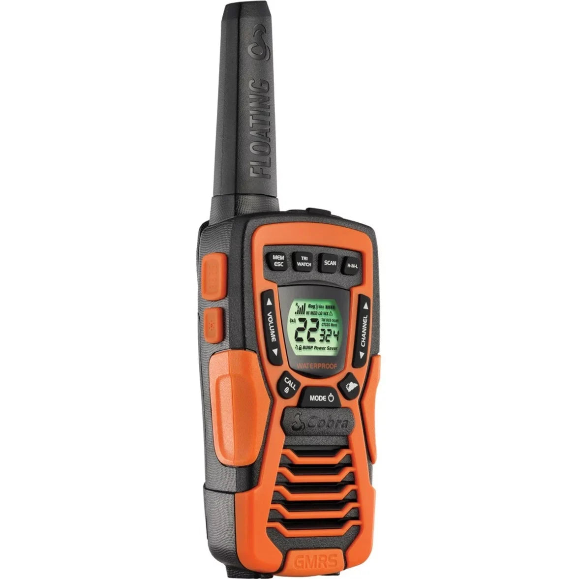 COBRA ACXT1035R FLT Floating Walkie Talkies- Waterproof, Rechargeable, Long Range up to 37-Mile Two Way Radio with NOAA Weather Alert & VOX ( 2 Pack )