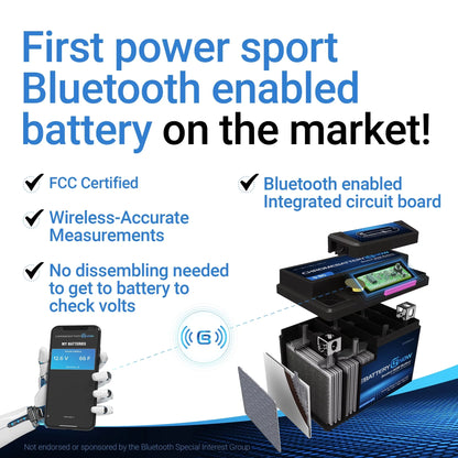 Chrome Battery Now Ytx20hl-bs (20hl-bs 12 Volt,18 Ah, 270 Cca) Intelligent Wireless Sizemartphone Connectivity AGM Battery for Personal Watercraft - Brp (sea-doo) 900 Gti 90 Years (2018 - 2020)