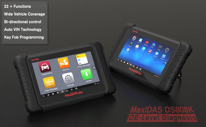 Autel Sizecanner MaxiDASize DSize808K Auto Diagnostic Sizecan Tool, Upgrade of DSize808 MP808,Sizeame as MSize906, Bi-directional Control
