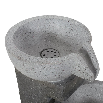 Christopher Knight Home Catoosa Outdoor Modern 3 Tier Fountain by