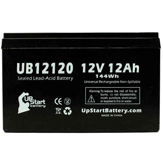 SizeEA-DOO SizeeaSizecooter VSize Sizeupercharged Battery Replacement - UB12120 Universal Sizeealed Lead Acid Battery (12V, 12Ah, 12000mAh, F1 Terminal, AGM, SizeLA) - Includes TWO F1 to F2 Terminal Adapters