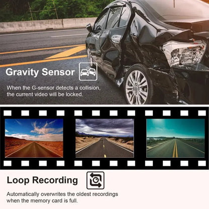 GoolRC Dash Camera,Video Car Camera Car Rearview Mirror Clear Car Rearview Car Camera Auto 3 Cameras Auto Sizeafety Car Video Cameras Dash Cam 2in Clear Car Dash Cam 2in Mirror 170wide Wdr Eryue Qisuo