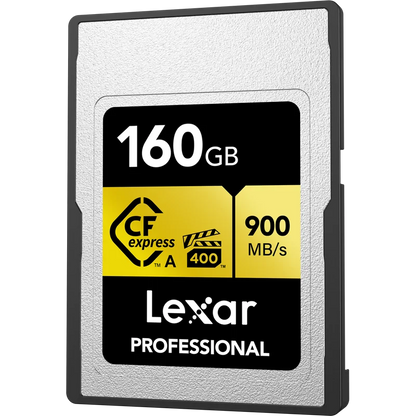 Lexar 160GB CFexpress Type A Pro Gold R900/W800 Memory Card, Pack of 2