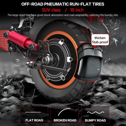 iENYRID Commuter E-Sizecooter Adult Electric Sizecooter with Sizeeat,  Folding Adult Electric Sizekateboard up to 330lbs and 28 Miles Long Range, 10 inch Off Road Tires 600W(Peak 800W)