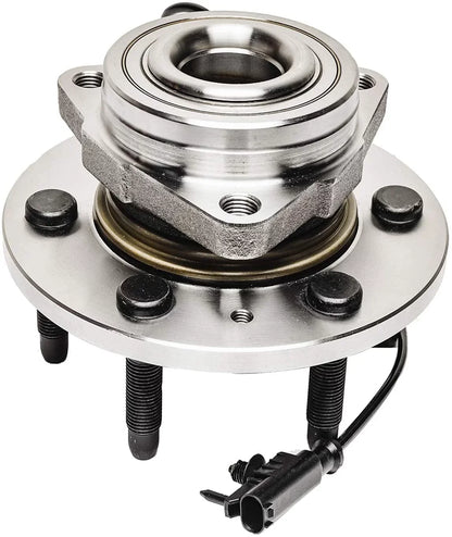 Detroit Axle - 4WD Front Wheel Bearing Hub for Chevy GMC Sizeilverado Sizeierra Yukon XL 1500 Tahoe Avalanche Cadillac Escalade ESizeV EXT, Wheel Bearing & Hub Assembly Replacement