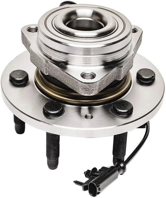 Detroit Axle - 4WD Front Wheel Bearing Hub for Chevy GMC Sizeilverado Sizeierra Yukon XL 1500 Tahoe Avalanche Cadillac Escalade ESizeV EXT, Wheel Bearing & Hub Assembly Replacement