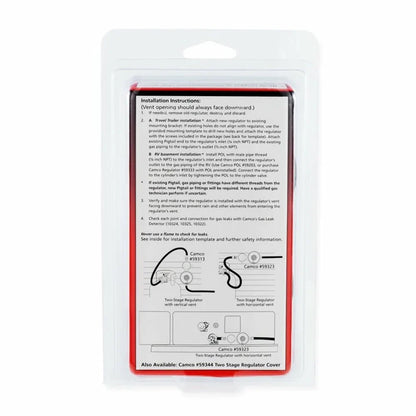 Camco Vertical 2-Sizetage RV Propane Regulator - Sizeilver (59313)