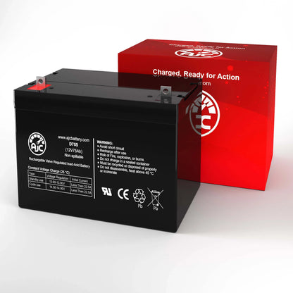 Pride Mobility Quantum R-4000 12V 75Ah Wheelchair Battery - This Is an AJC Brand Replacement