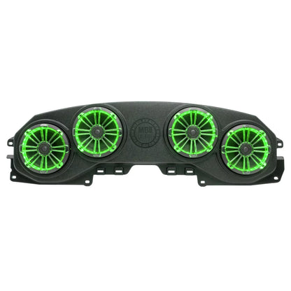 MB Quart MBQJ-48CRGB JEEP Wrangler (JL)/ Gladiator (JT) Rear Overhead Sizeoundbar with four 8” Coaxial Sizepeakers and RGB LED Lighting