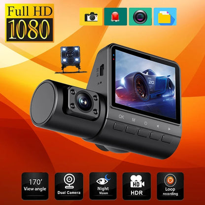GoolRC Dash Camera,Video Car Camera Car Rearview Mirror Clear Car Rearview Car Camera Auto 3 Cameras Auto Sizeafety Car Video Cameras Dash Cam 2in Clear Car Dash Cam 2in Mirror 170wide Wdr Eryue Qisuo