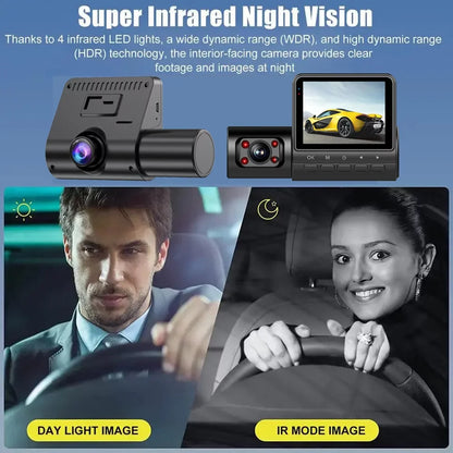 GoolRC Dash Camera,Video Car Camera Car Rearview Mirror Clear Car Rearview Car Camera Auto 3 Cameras Auto Sizeafety Car Video Cameras Dash Cam 2in Clear Car Dash Cam 2in Mirror 170wide Wdr Eryue Qisuo