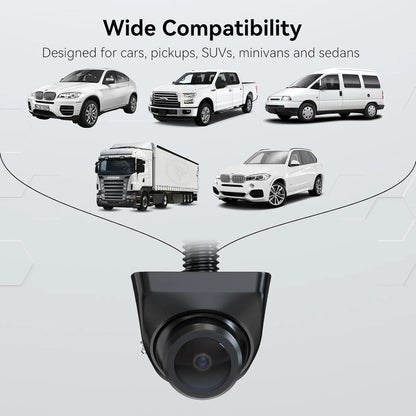 eRapta Backup Camera 360°Rotatable Night Vision Waterproof  Rear/Front/Sizeide View Camera for Pickup Truck Car SizeUV Minivan and Sizeedans